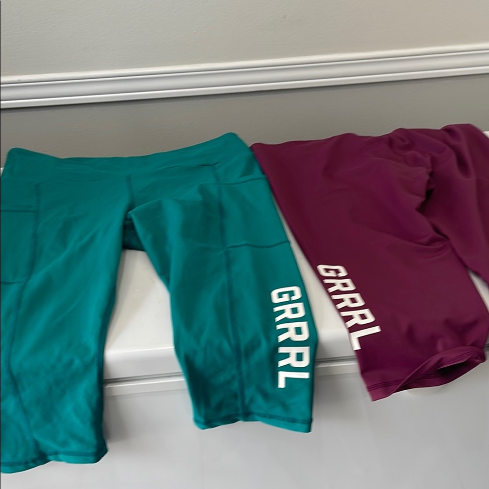 Two GRRL capri athleisure leggings for one price!